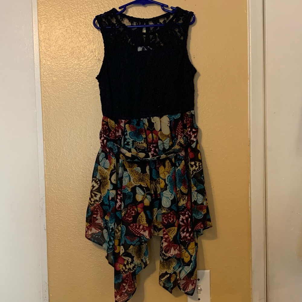 Girl’s Butterfly Print Dress